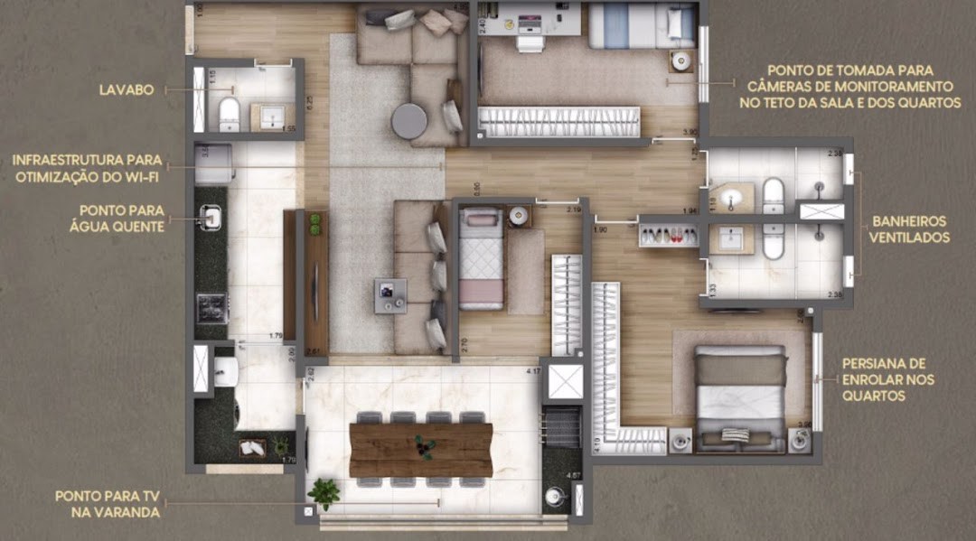 Apartamento, 3 quartos, 100 m² - Foto 15