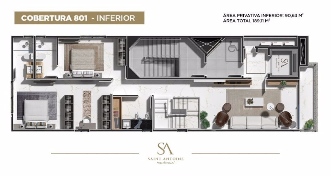 Apartamento, 2 quartos, 134 m² - Foto 4