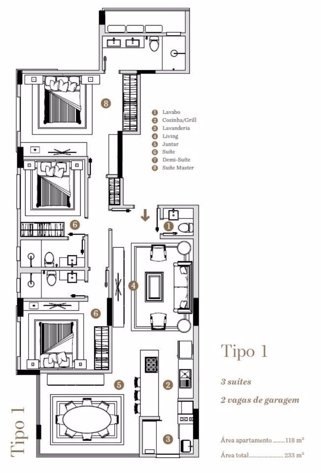 Apartamento, 4 quartos, 131 m² - Foto 8