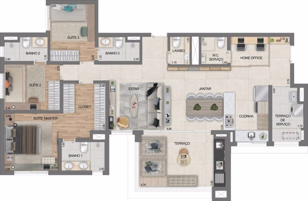 Apartamento, 3 quartos, 92 m² - Foto 10