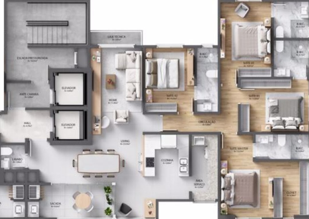 Apartamento, 4 quartos, 157 m² - Foto 11