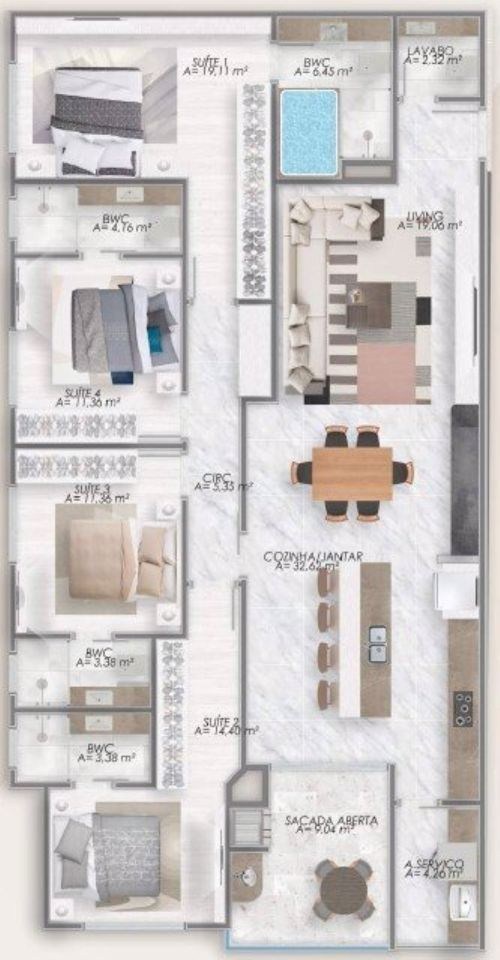 Cobertura, 4 quartos - Foto 29