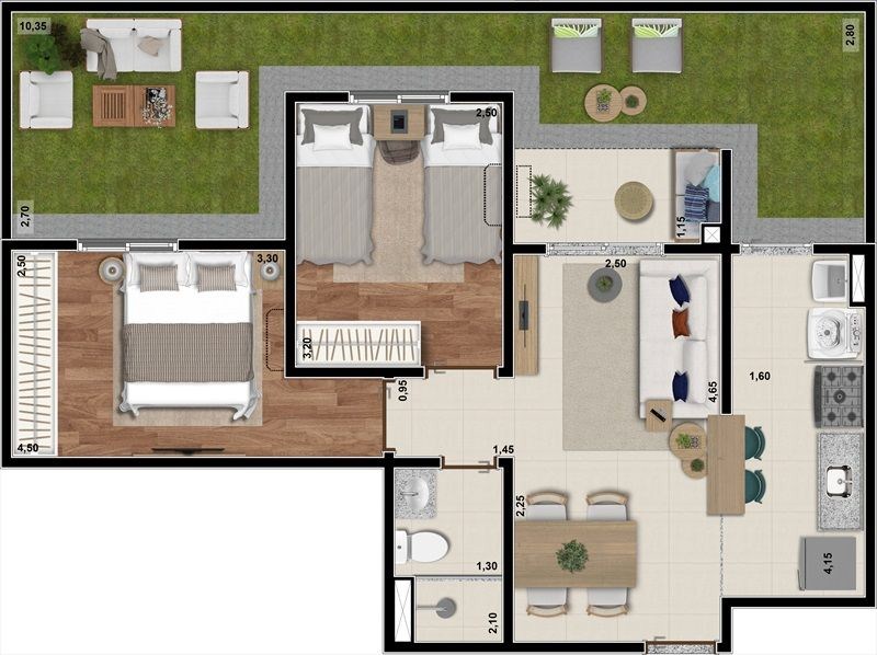 Apartamento, 2 quartos, 49 m² - Foto 20