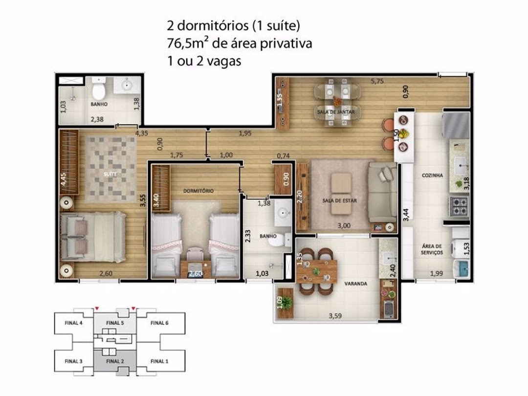 Apartamento, 4 quartos, 110 m² - Foto 14