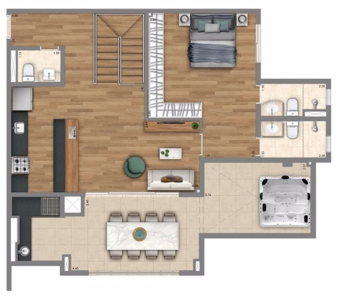 Apartamento, 3 quartos, 96 m² - Foto 7