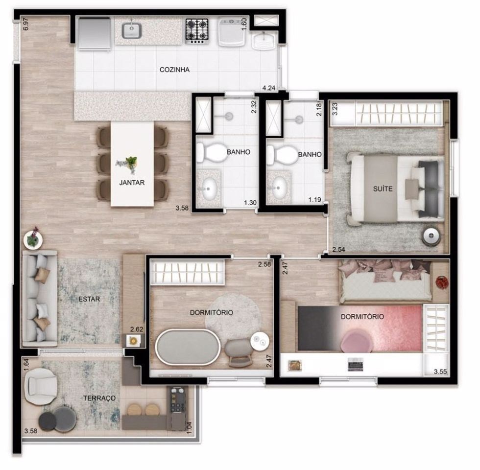 Apartamento, 2 quartos, 99 m² - Foto 15
