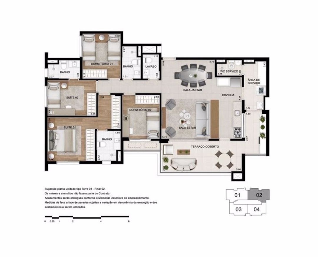 Apartamento, 4 quartos, 222 m² - Foto 13