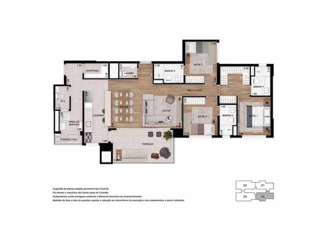 Apartamento, 4 quartos, 125 m² - Foto 12