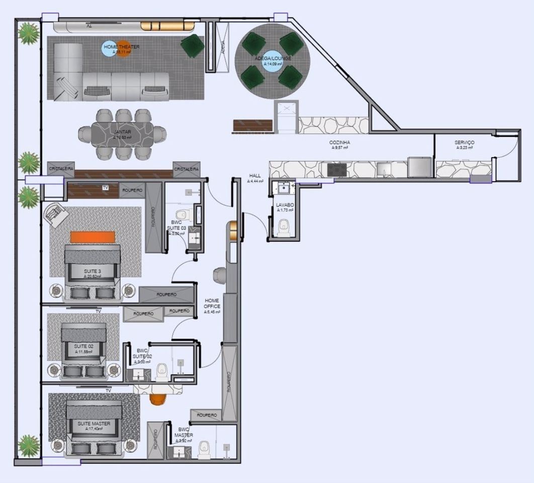 Apartamento, 2 quartos, 83 m² - Foto 8