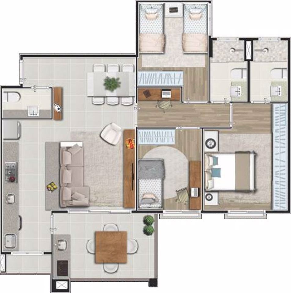 Apartamento, 3 quartos, 91 m² - Foto 13