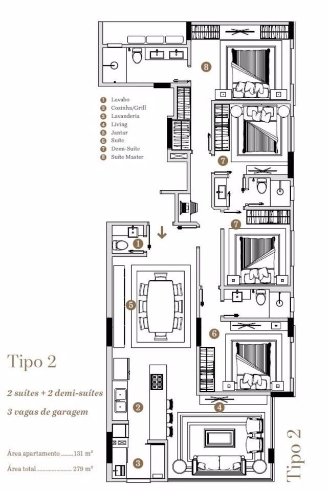 Apartamento, 3 quartos, 118 m² - Foto 8