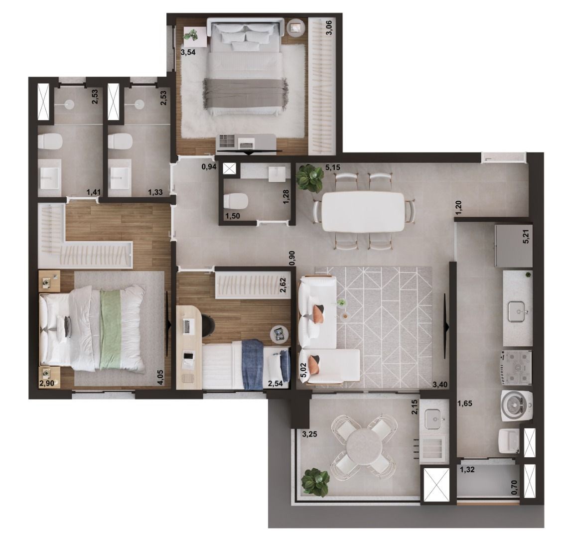 Apartamento, 3 quartos, 90 m² - Foto 29