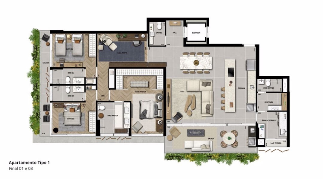 Apartamento, 3 quartos, 214 m² - Foto 27