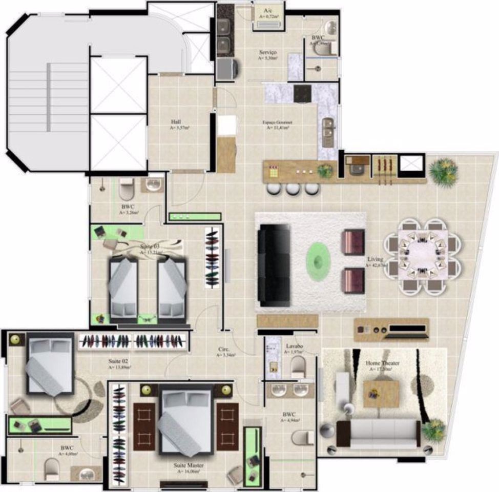 Apartamento, 3 quartos, 155 m² - Foto 30