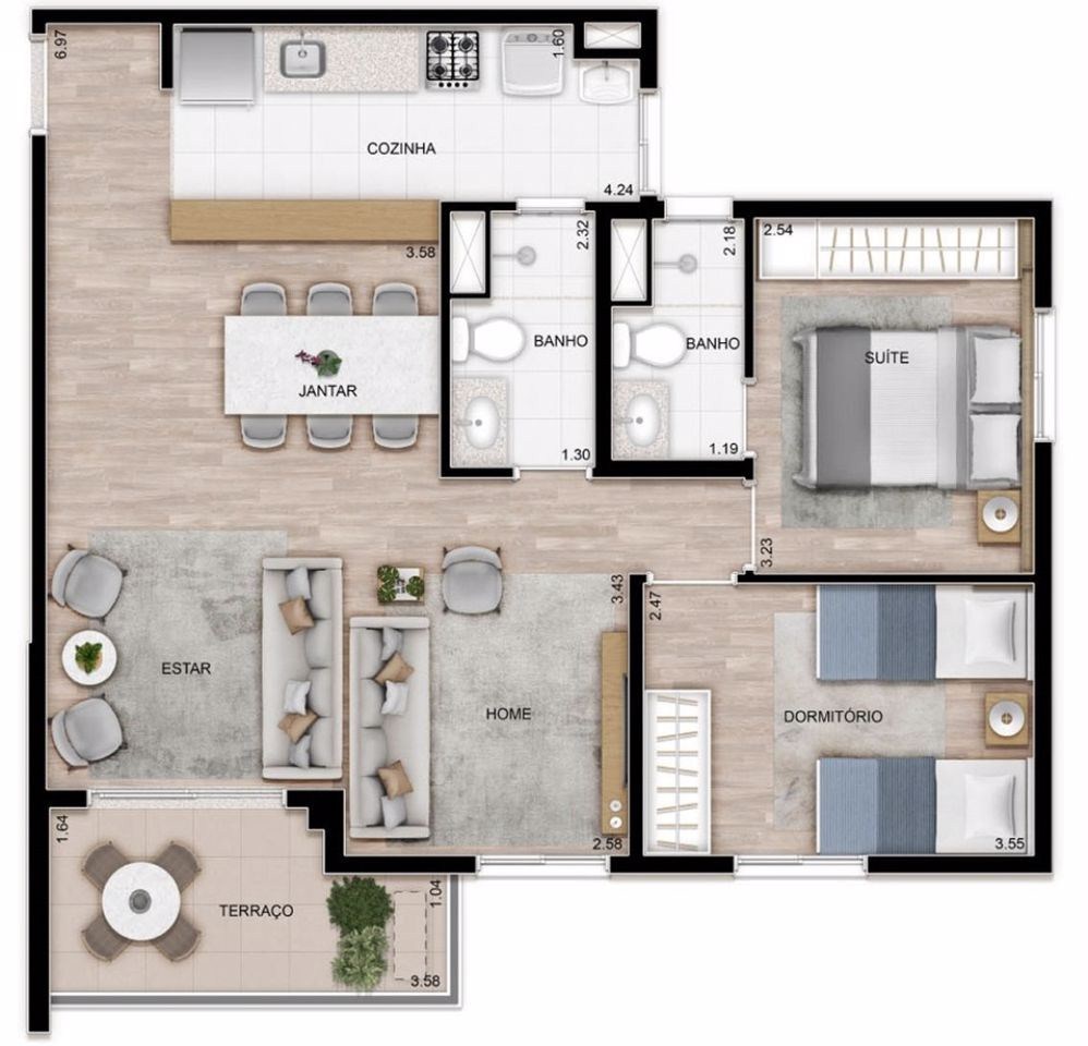 Apartamento, 2 quartos, 99 m² - Foto 16