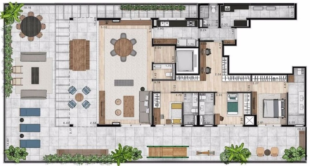 Apartamento, 3 quartos, 196 m² - Foto 19