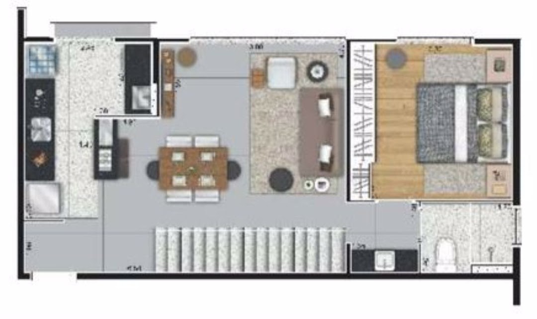 Apartamento, 1 quarto, 48 m² - Foto 5