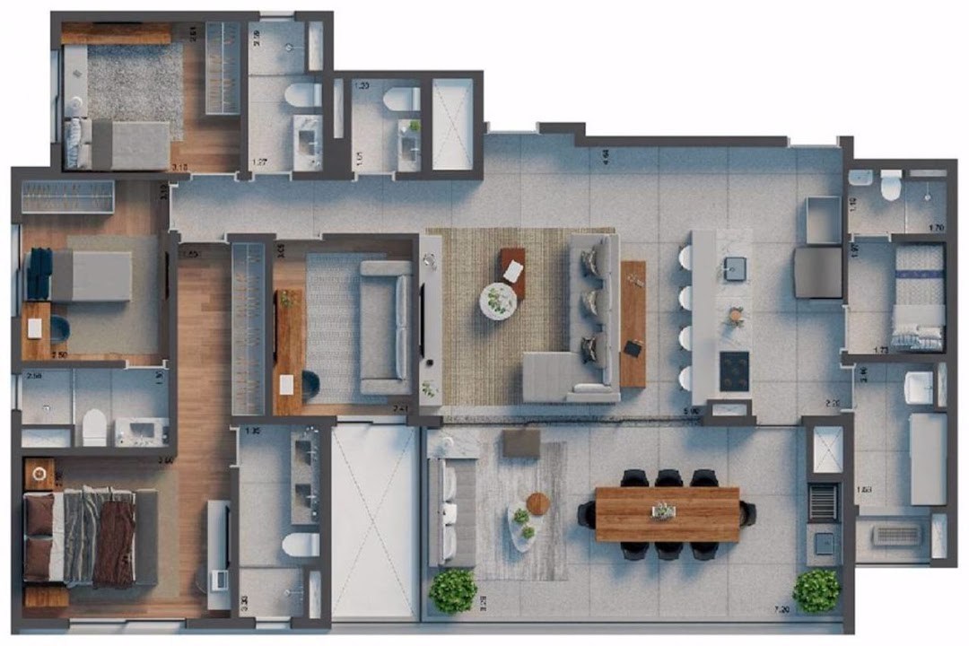 Apartamento, 4 quartos, 147 m² - Foto 3