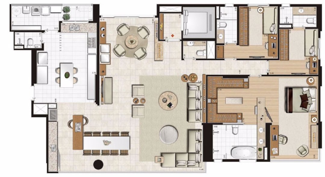 Apartamento, 4 quartos, 235 m² - Foto 6