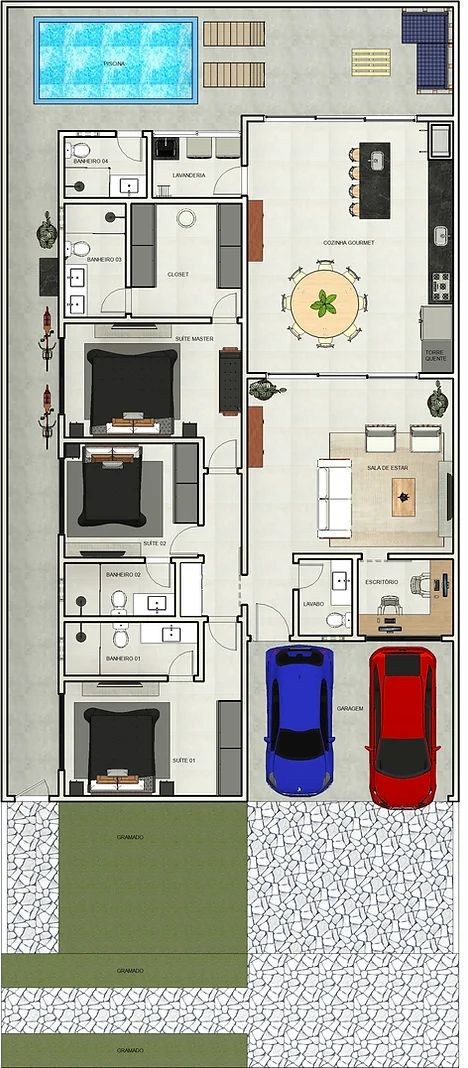 Casa, 3 quartos - Foto 2