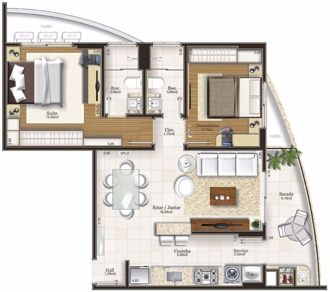 Apartamento, 3 quartos, 91 m² - Foto 7