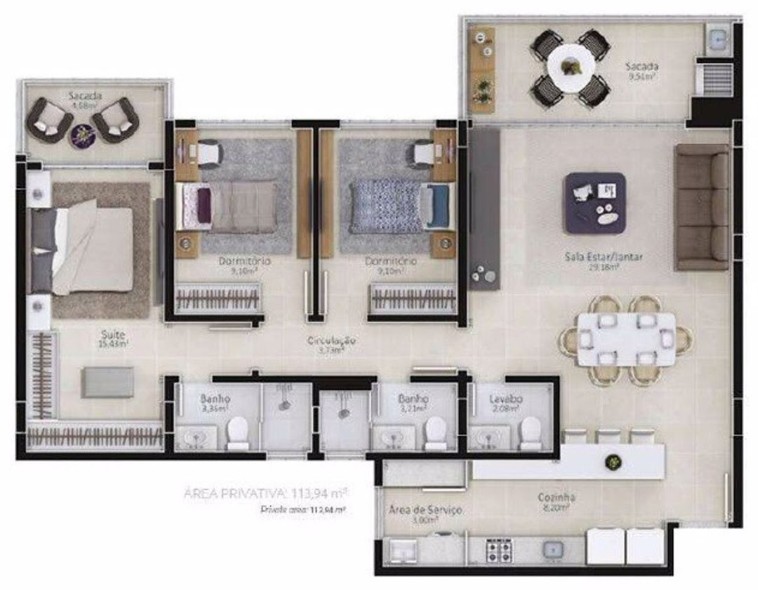 Apartamento, 2 quartos, 87 m² - Foto 7