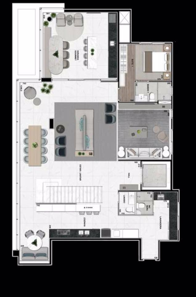 Apartamento, 3 quartos, 190 m² - Foto 5