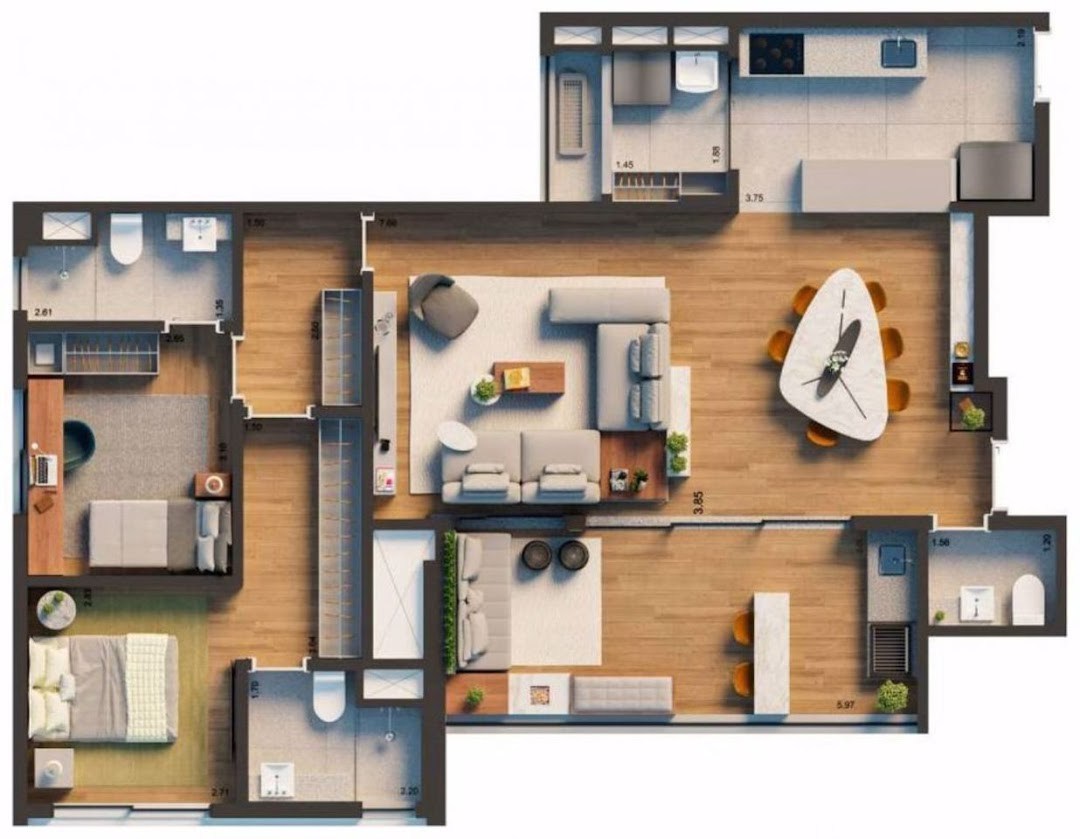 Apartamento, 4 quartos, 147 m² - Foto 11