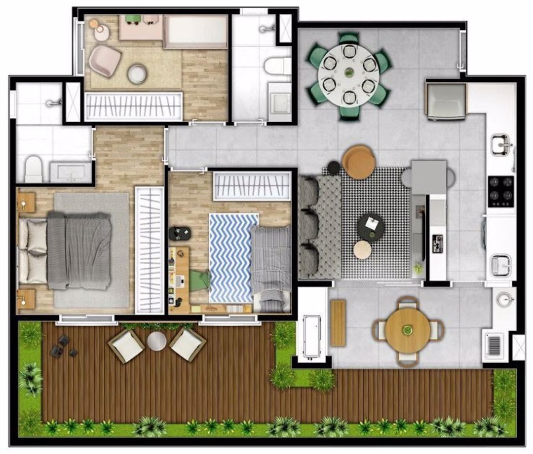 Apartamento, 3 quartos, 76 m² - Foto 4