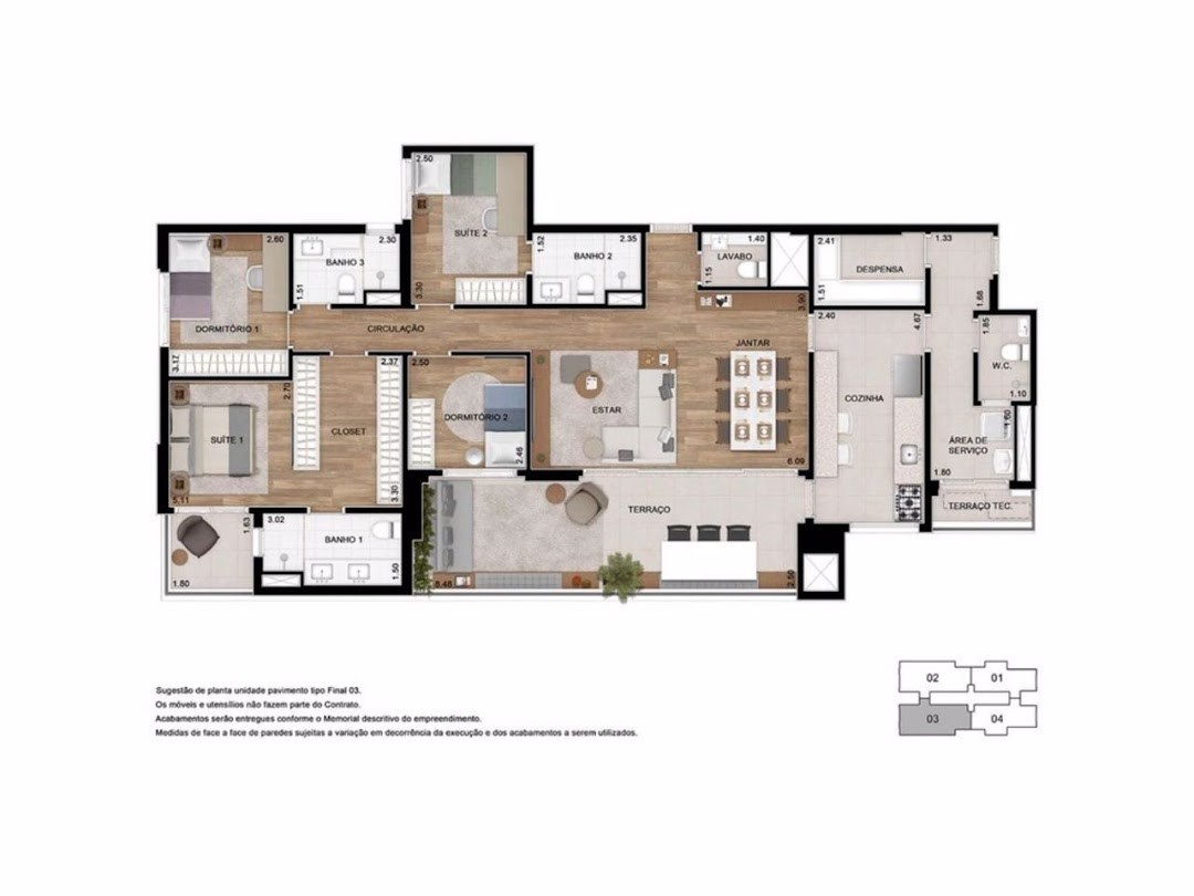Apartamento, 4 quartos, 125 m² - Foto 8