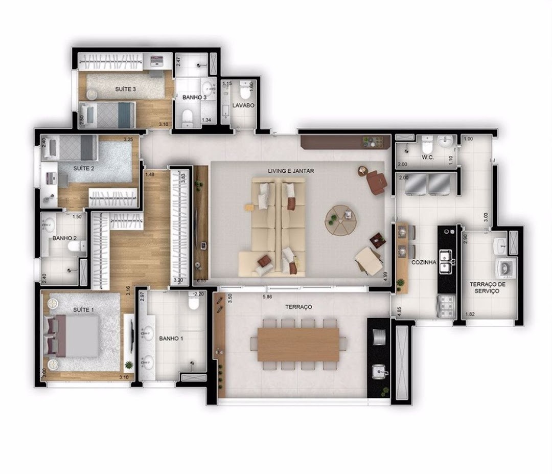 Apartamento, 4 quartos, 153 m² - Foto 2