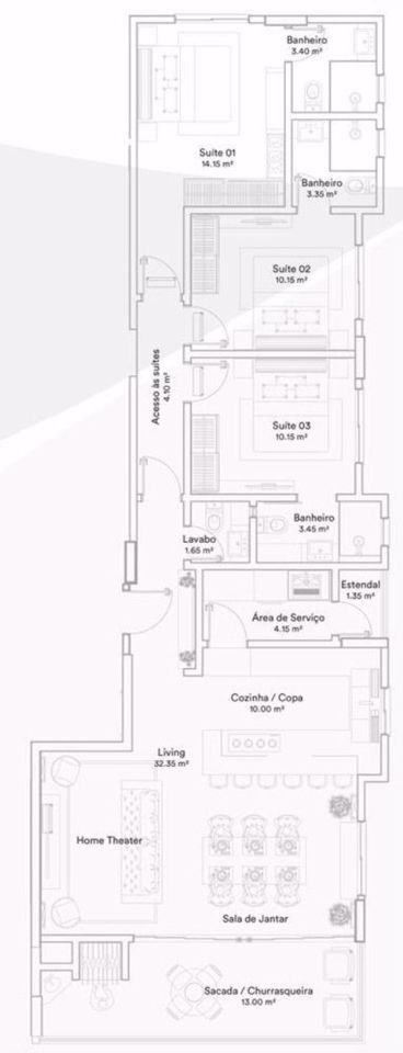 Apartamento, 4 quartos, 153 m² - Foto 10