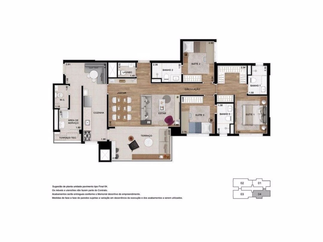 Apartamento, 4 quartos, 155 m² - Foto 7
