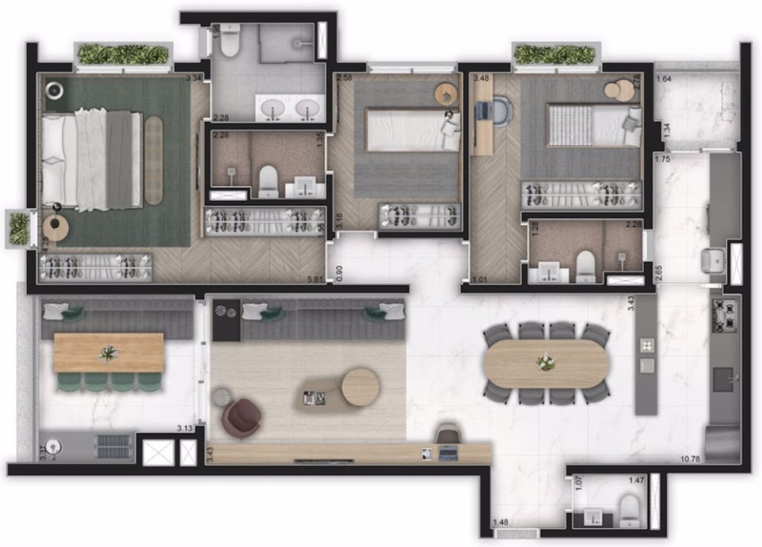 Apartamento, 3 quartos, 128 m² - Foto 36