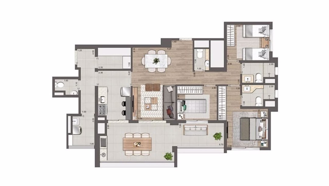 Apartamento, 3 quartos, 115 m² - Foto 4