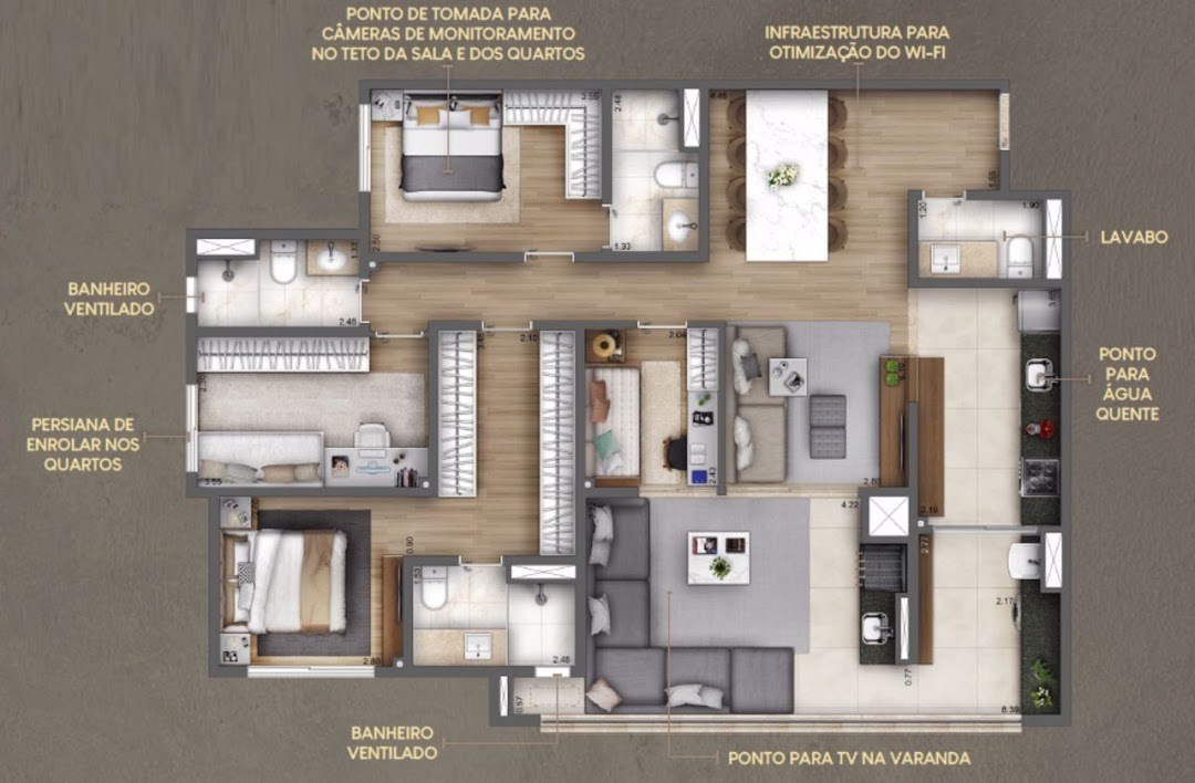 Apartamento, 3 quartos, 100 m² - Foto 16