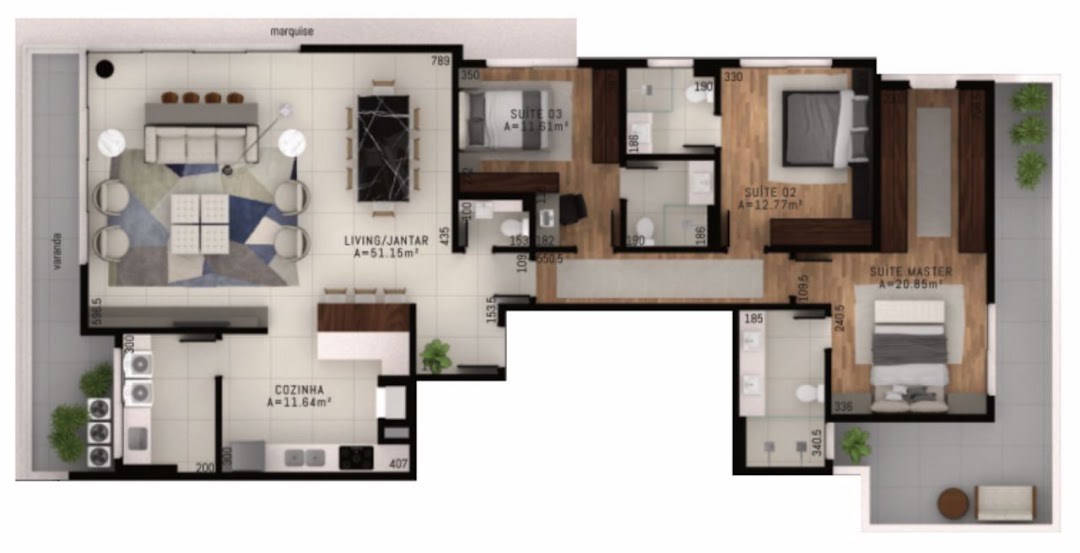 Apartamento, 3 quartos, 152 m² - Foto 10