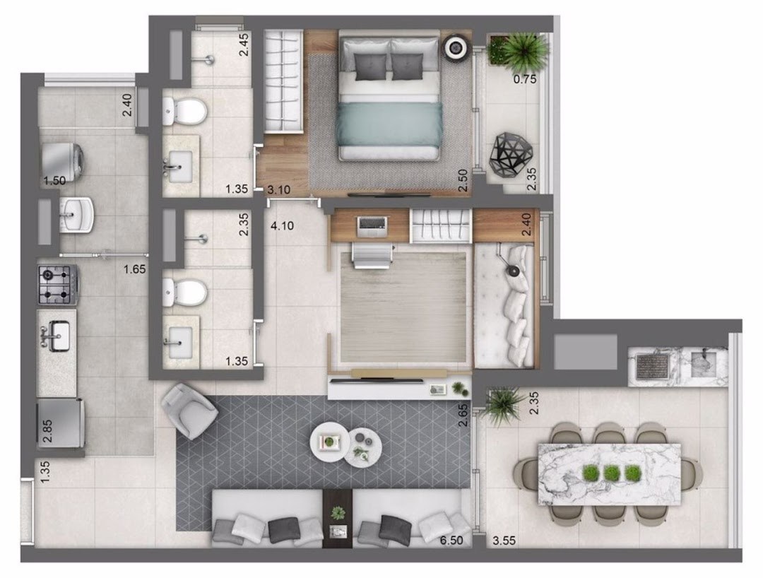 Apartamento, 2 quartos, 91 m² - Foto 10