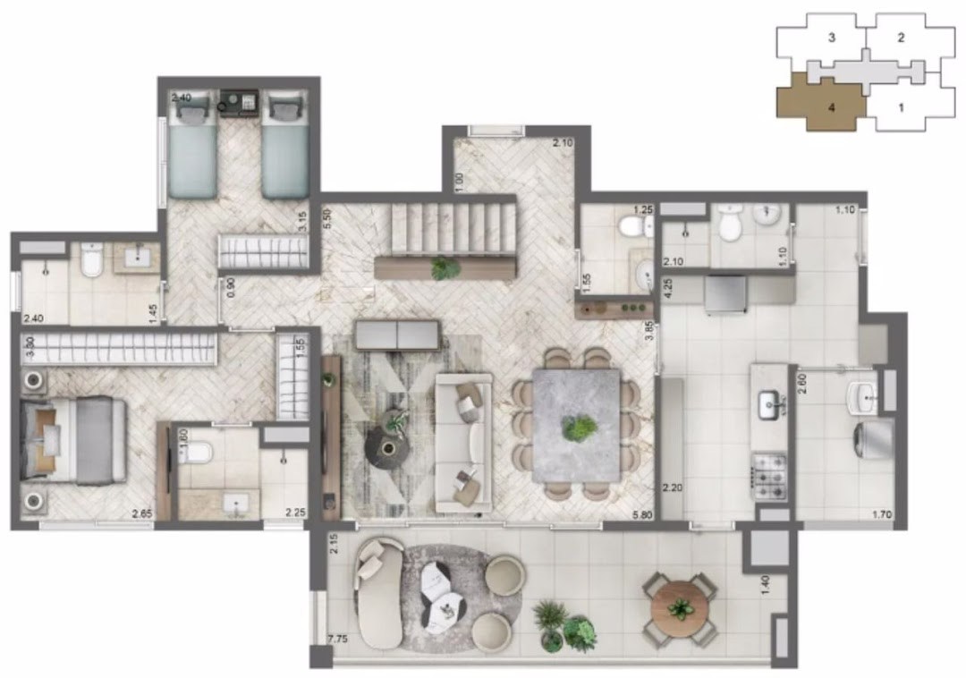 Apartamento, 3 quartos, 113 m² - Foto 13