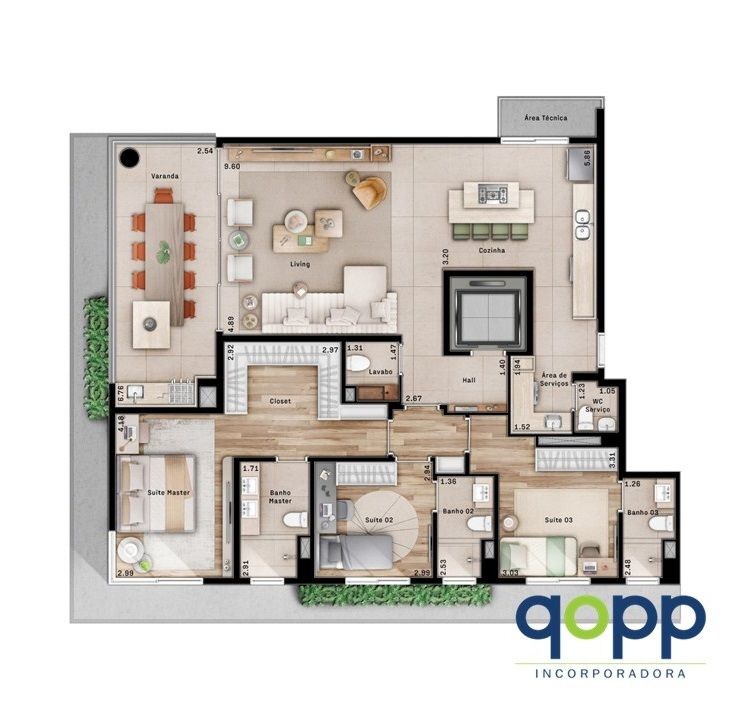 Apartamento, 3 quartos, 156 m² - Foto 30