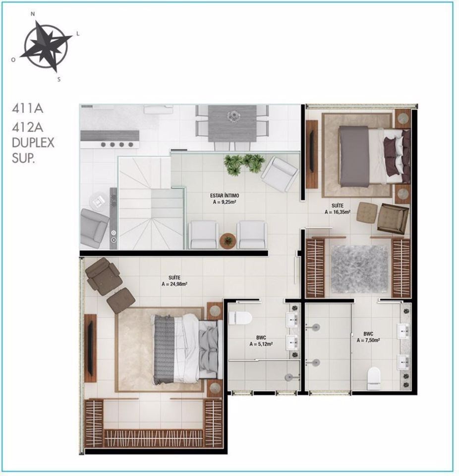 Cobertura, 2 quartos - Foto 11