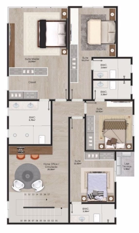 Apartamento, 3 quartos, 126 m² - Foto 12
