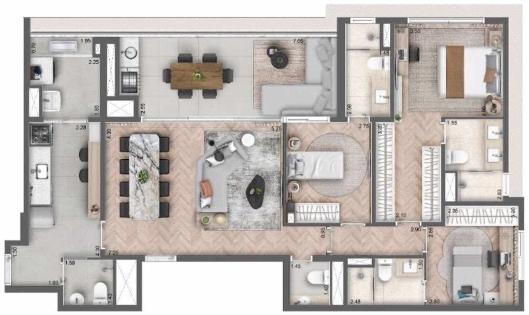 Apartamento, 3 quartos, 139 m² - Foto 19
