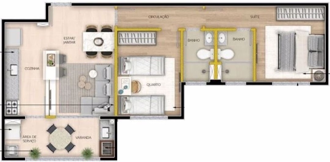 Apartamento, 2 quartos, 64 m² - Foto 7