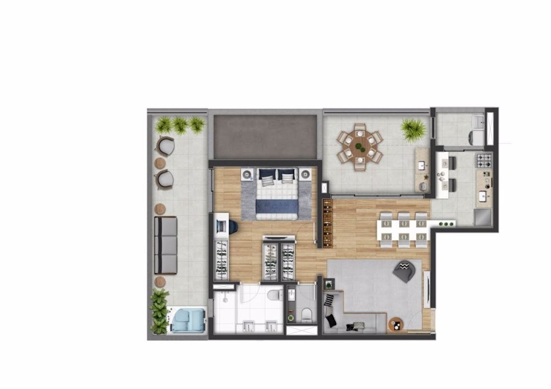 Apartamento, 1 quarto, 134 m² - Foto 9