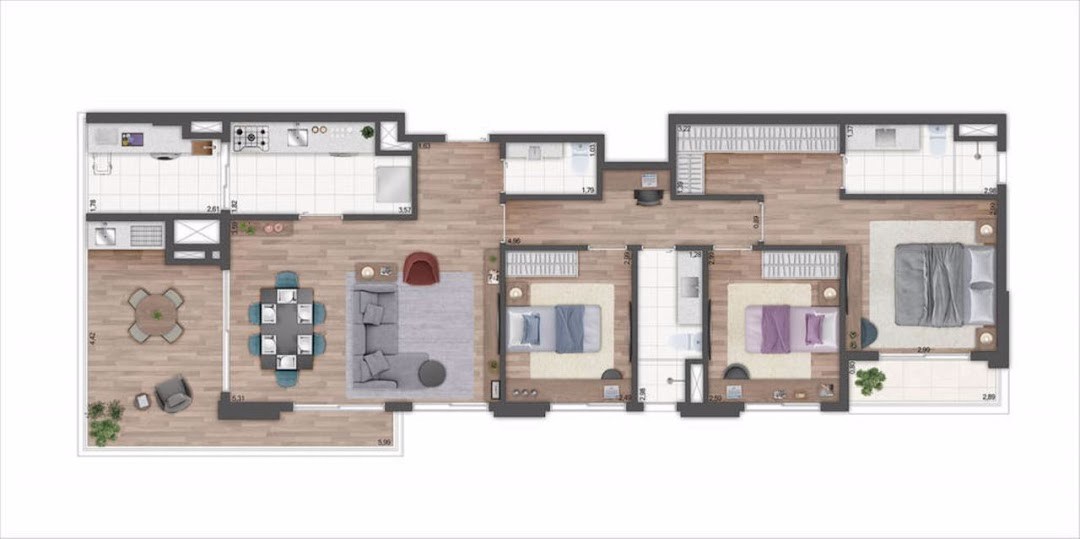 Apartamento, 3 quartos, 111 m² - Foto 9