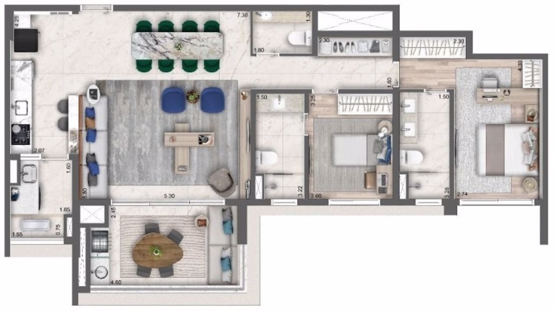 Apartamento, 3 quartos, 113 m² - Foto 7