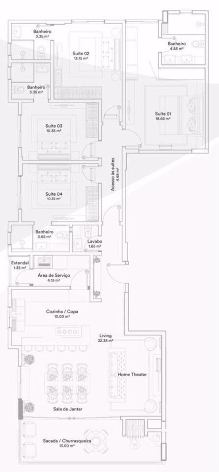 Apartamento, 4 quartos, 153 m² - Foto 5