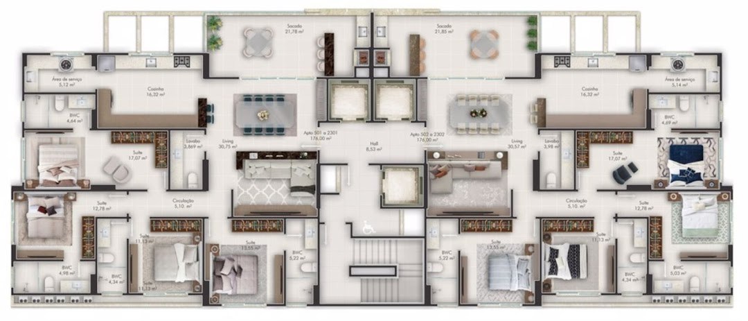 Apartamento, 4 quartos, 176 m² - Foto 12