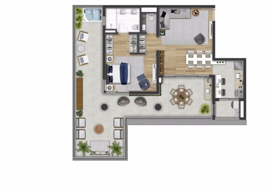 Apartamento, 1 quarto, 79 m² - Foto 9